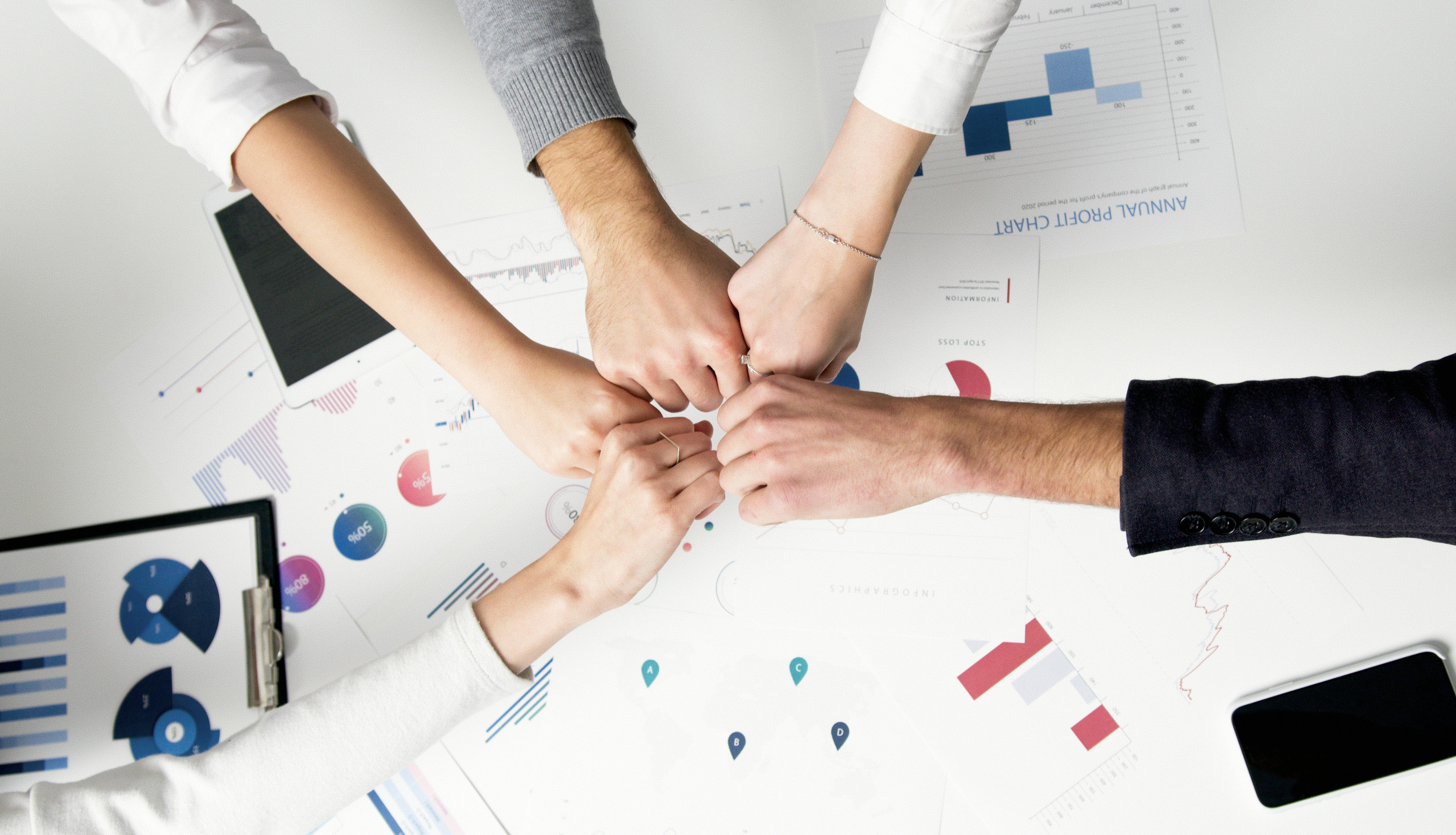 Team working in modern Dubai office